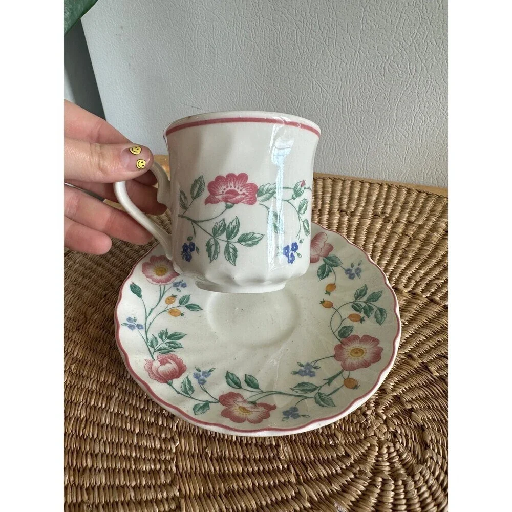 Churchill Made in Saffordshine England Teacup with saucer